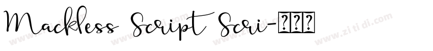 Mackless Script Scri字体转换